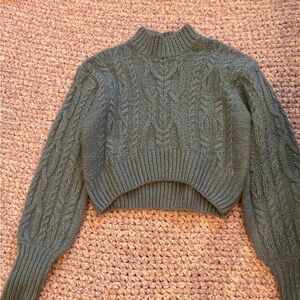 Forever 21 blueish grayish semi cropped sweater